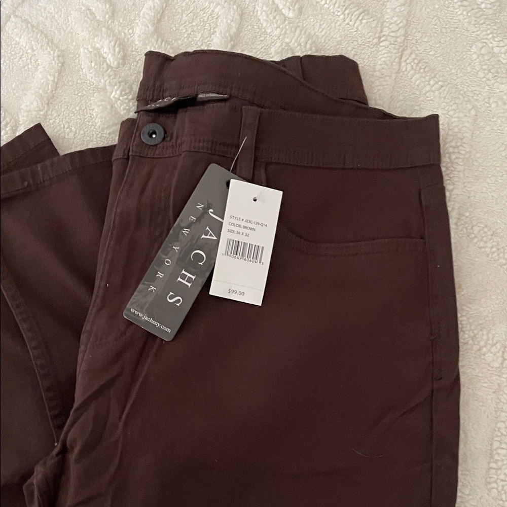 Jachs Men's Chocolate Brown Chinos
